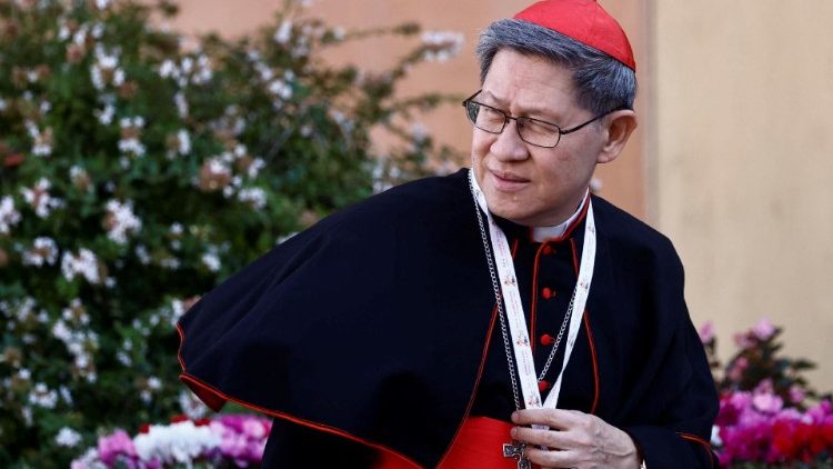 Kardinal Louis Antonio Tagle während der Synodalversammlung in Rom, Oktober 2023