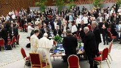 Pope Francis attends the Synod of Bishops at the Vatican