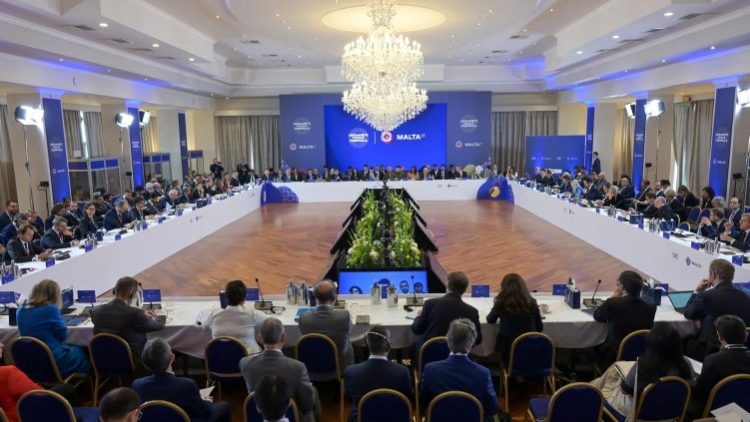 Malta, uma imagem da Conferência de Paz para a Ucrânia