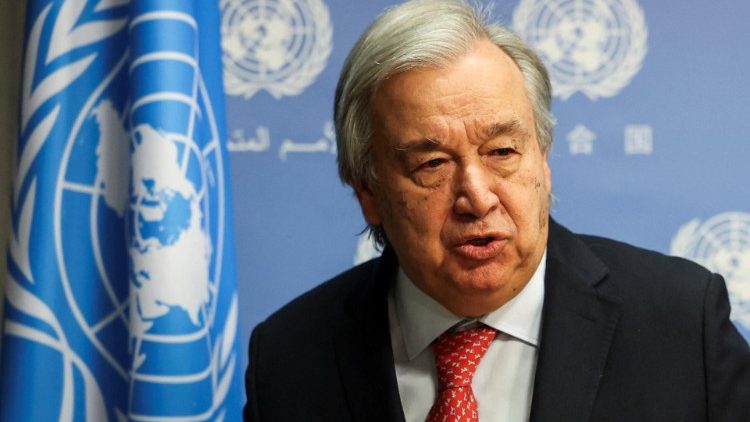 United Nations Secretary-General Antonio Guterres speaks at the United Nations Headquarters in New York