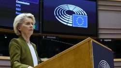 Ursula von der Leyen, Presidenta de la Comisión Europea, en la sesión del miércoles 8 de noviembre del Parlamento Europeo.