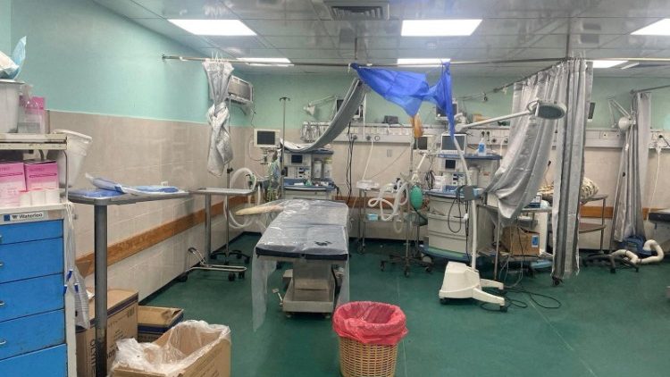 Gaza: interno dell'ospedale al Shifa
