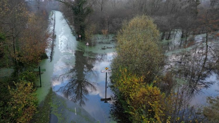 Inondations dans le Nord-Pas-de-Calais en France, le 22 novembre 2023.