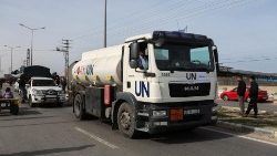 Des camions humanitaires de l'ONu ont pu pénétrer dans la bande de Gaza le 25 novembre. 