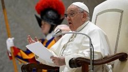 Papst Franziskus bei einer Generalaudienz im Vatikan