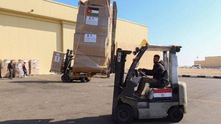 Humanitarian aid from Jordan destined to Gaza