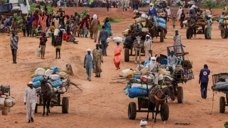 People fleeing the violence in West Darfur