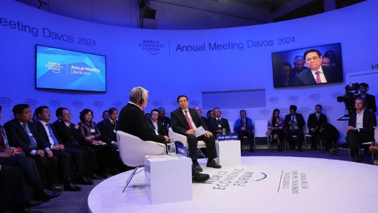 54ª reunión anual del Foro Económico Mundial en Davos - enero de 2024. (ANSA)