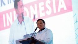 Le candidat à la présidentielle Prabowo Subianto, en campagne à Jakarta.
