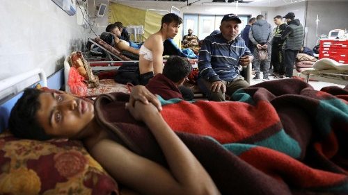 Des Palestiniens blessés à l'Hôpital Al Shifa ce 1er mars après l'attaque meurtrière menée par l'armée israélienne à Gaza. 