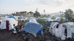 Tábor pre vnútorne vysídlené osoby Mugunga v Gome (Konžská demokratická republika)