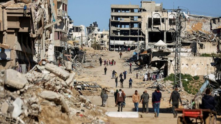 Scènes de désolation dans la ville de Gaza, 20 mars 2024. 