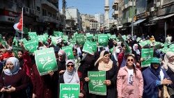 تظاهرات في عمان دعماً لسكان غزة