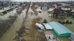 Un quartier inondé au nord du Kazakhstan. (Reuters)