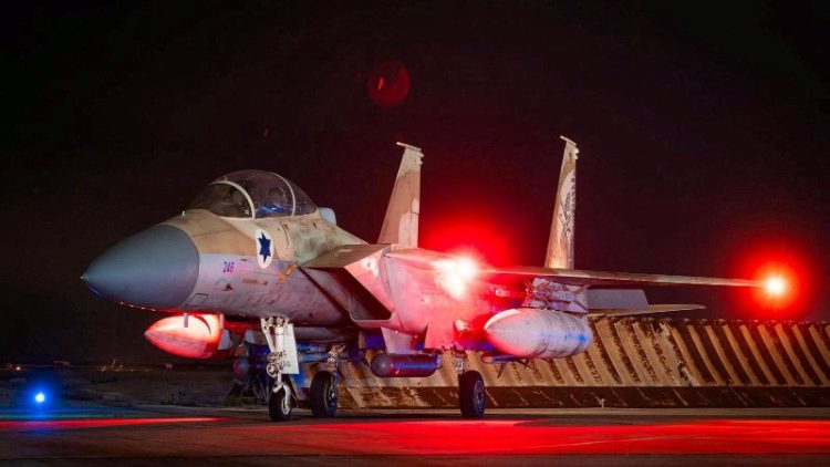 Uno degli Air Force F-15  israeliani che hanno abbattuto i droni iraniani