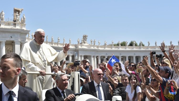 教皇フランシスコ、6月20日（水）、バチカンでの一般謁見