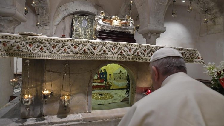 Papež na grobu sv. Nikolaja