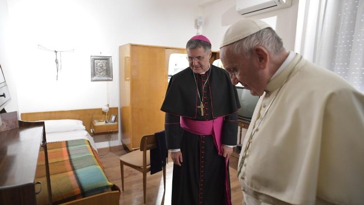 Papież Franciszek w domu błogosławionego męczennika 