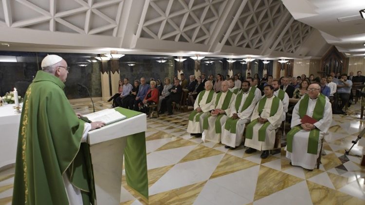 Misa ya Papa Francisko katika Kanisa la Mtakatifu Marta 
