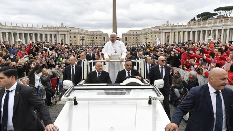 バチカンで行われた、教皇フランシスコによる一般謁見　2018年10月31日