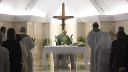 Mass at the Casa Santa Marta