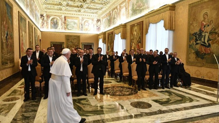 Popiežiaus audiencija Agridžento arkivyskupijos seminaristams 
