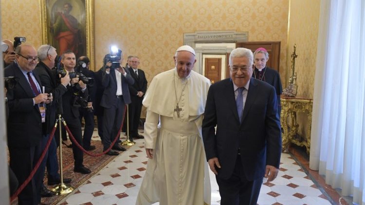 Papa Francisc și Mahmoud Abbas