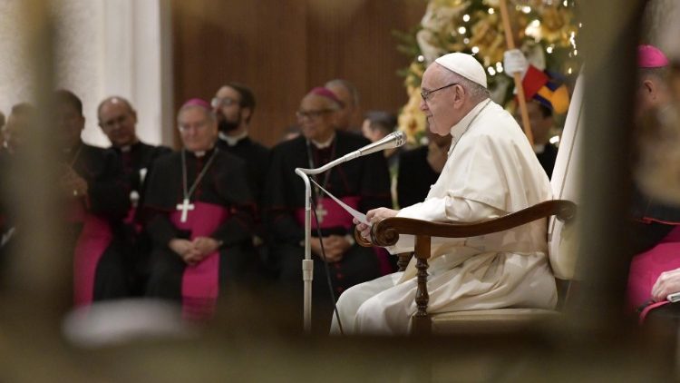 Paven under generalaudiensen 12. desember 2018