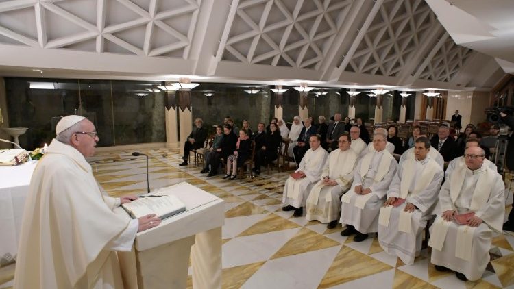 Papa Franjo propovijeda u Domu svete Marte