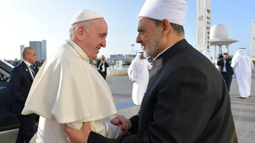 アラブ首長国連邦訪問：教皇、イスラム教指導者たちとの出会い