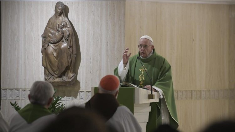 Pope Francis celebrates Mass on Tuesday