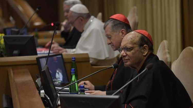 Cardinal Gracias in the Vatican's Synod Hall