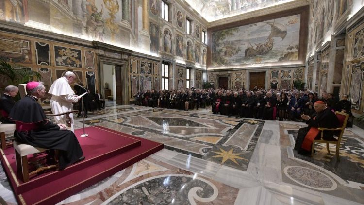 Pope francis addressing the members of the Plenary Assembly of the Pontifical Academy for Life