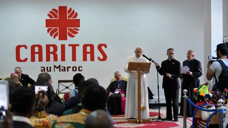 教宗在摩洛哥問候明愛會