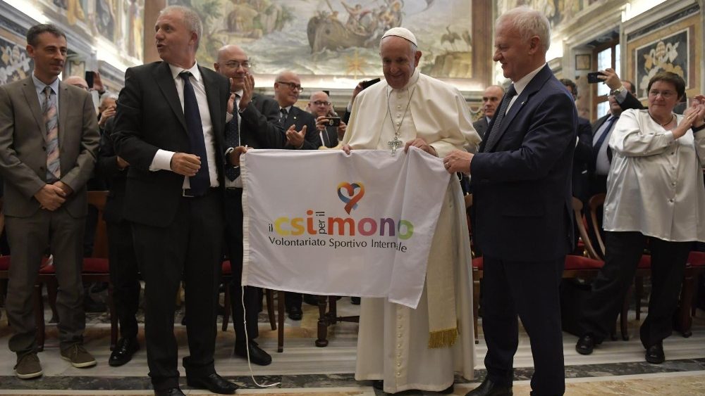 Audiencia del Papa con los deportistas italianos