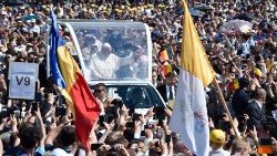 Un momento del viaggio apostolico di Papa Francesco in Romania (31 maggio - 2 giugno 2019)