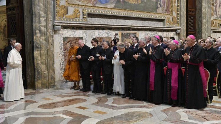 Pope Francis with members of the Foundation Centesimus Annus Pro Pontefice