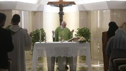 Le Pape lors de la messe à Sainte-Marthe ce jeudi 3 octobre