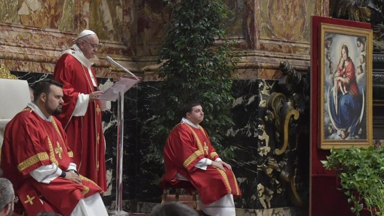 教宗方濟各為近一年中去世的樞機和主教們舉行追思彌撒