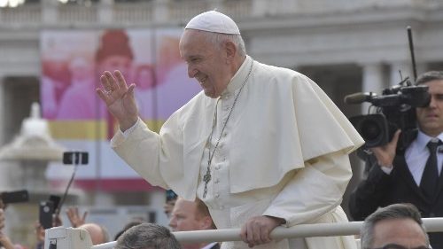 Påven Franciskus vid den allmänna audiensen 6 november 2019