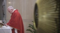 Pope Francis celebrates Mass in the Casa Santa Marta