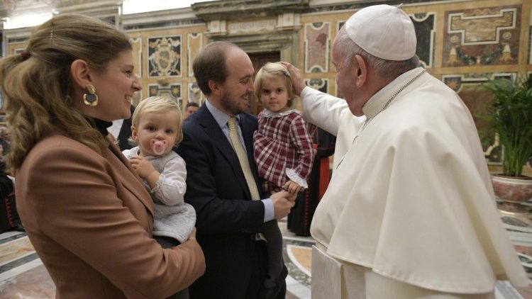 A family with Pope Francis