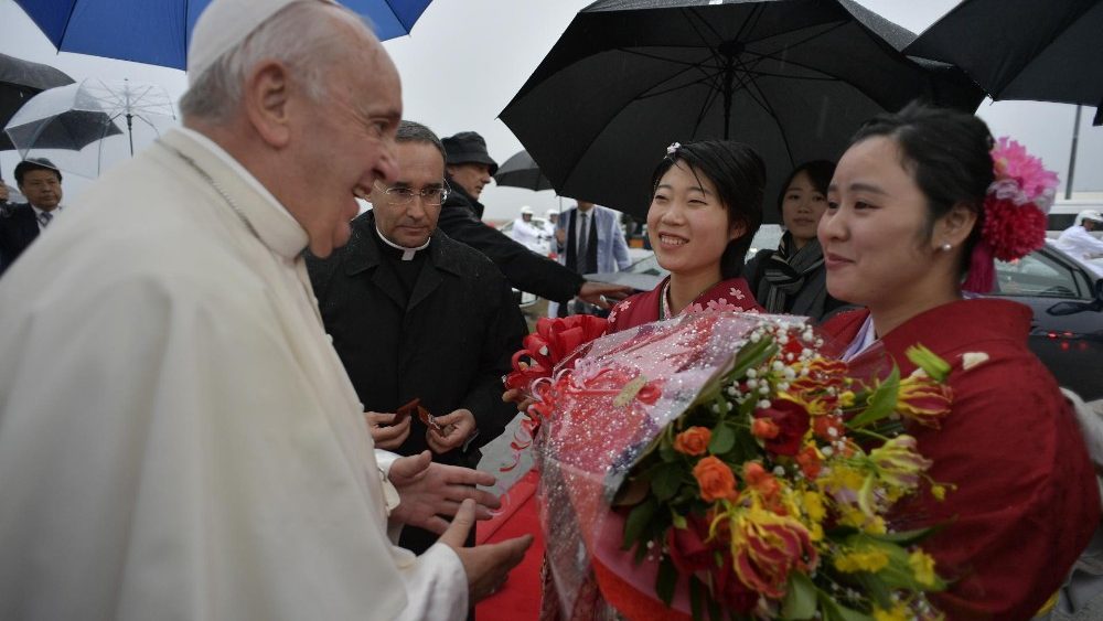 Papa Francesco si è recato a Nagasaki il 24 novembre 2019, nel corso del viaggio apostolico in Giappone e Thailandia