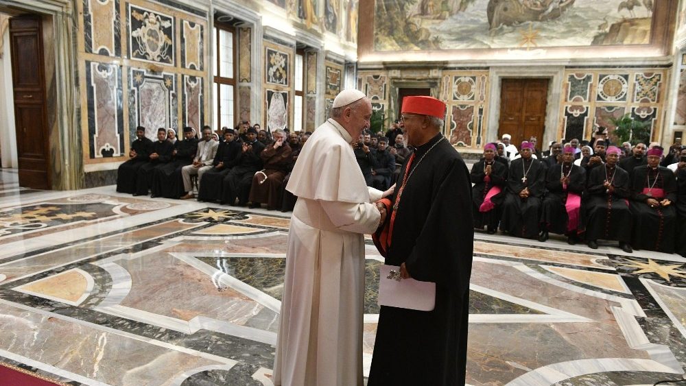 Pápeža Františka v mene prítomných pozdravil kardinál Barhaneyesus Demerew Souraphiel, arcibiskup Addis Abeby
