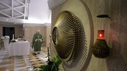 Pope Francis celebrates Holy Mass at the Casa Santa Marta