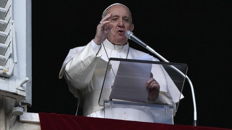 教皇フランシスコ、2020年1月19日、バチカンでの日曜正午の祈り