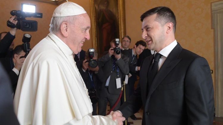 Popiežius ir Ukrainos prezidentas 2020 m.