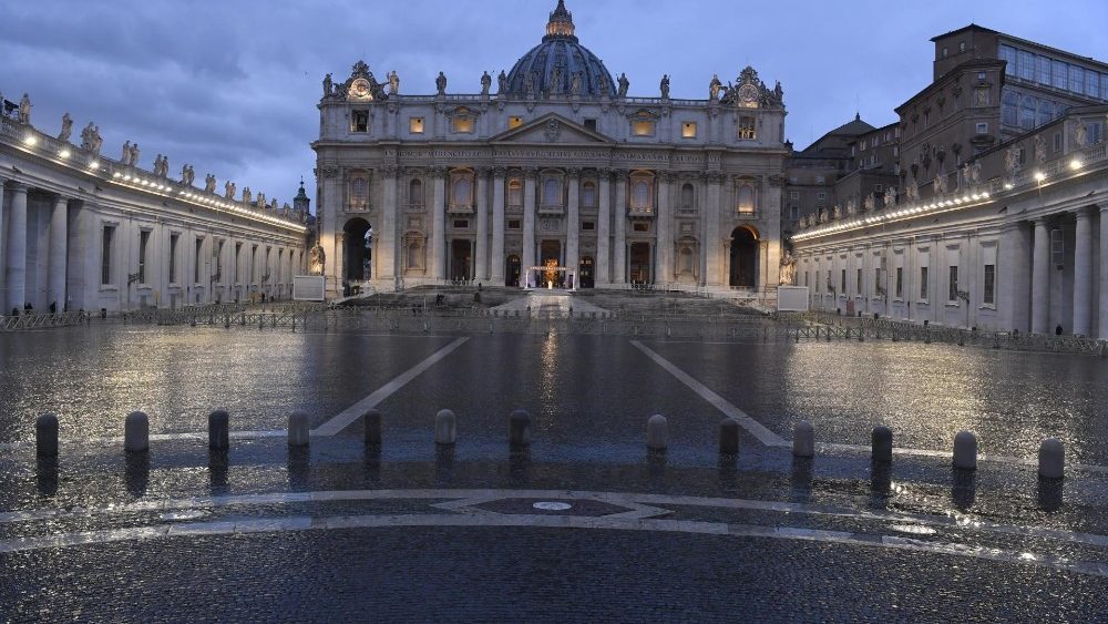 A desolate St. Peter's Square