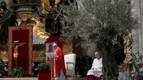 教宗在圣伯多禄大殿主持礼仪