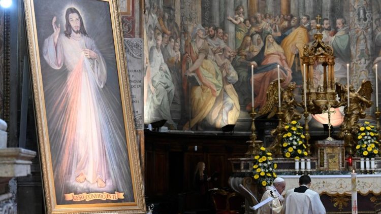 2020ம் ஆண்டு, Santo Spirito in Sassia ஆலயத்தில் திருத்தந்தையின் திருப்பலி 